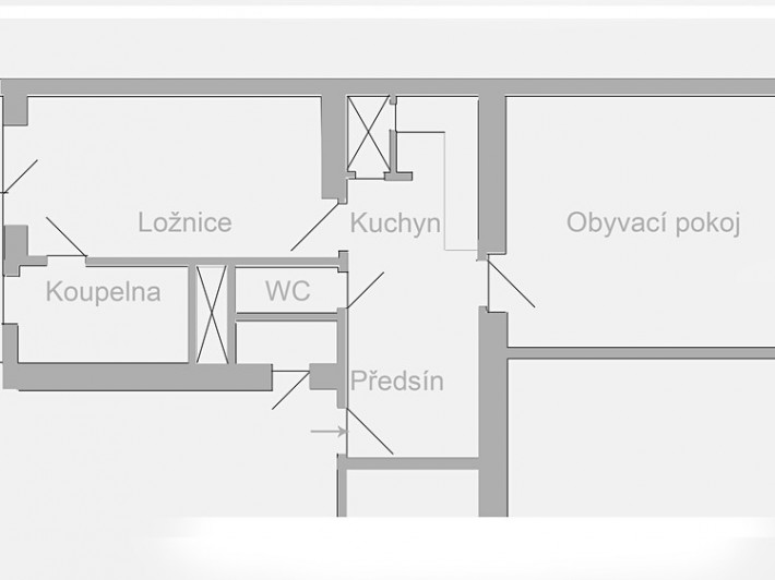 Квартира, 2+1, 70 м2, балкон, Прага 1 – Старе-Место фото 3